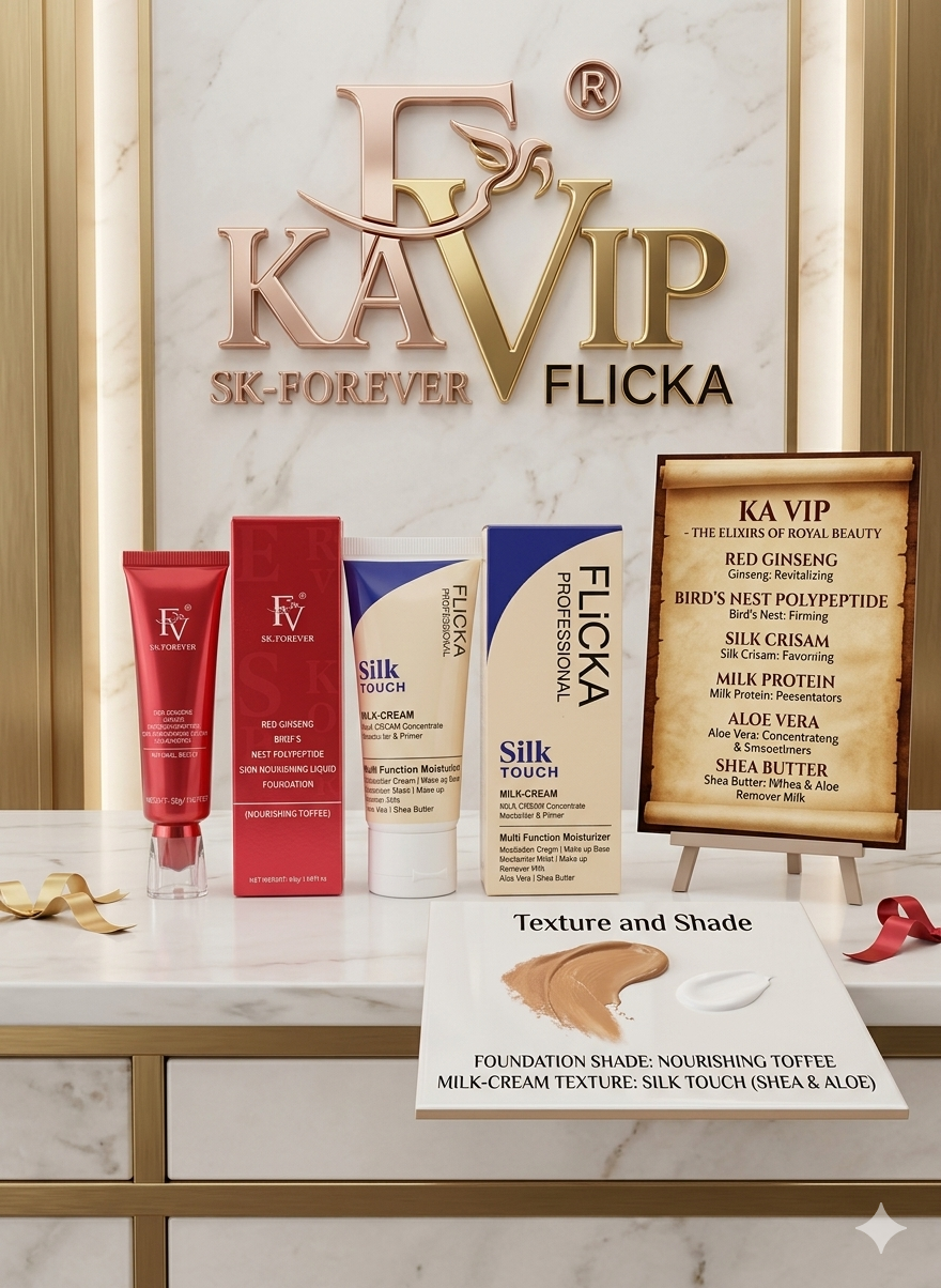 Flicka 2-in-1 Makeup Deal – Primer(60g) + Foundation(30g) Combo
